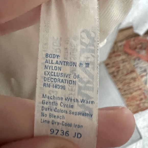 Vintage Warners perfect measure white nylon half slip Womens size large - Picture 6 of 6